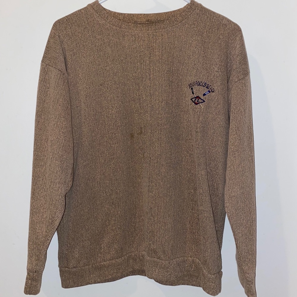 Brown Indian Rocks Beach Fl. Crewneck